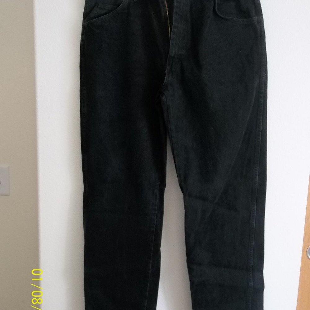 Men's Rustler Five Pocket Size 36X32 Black Jeans